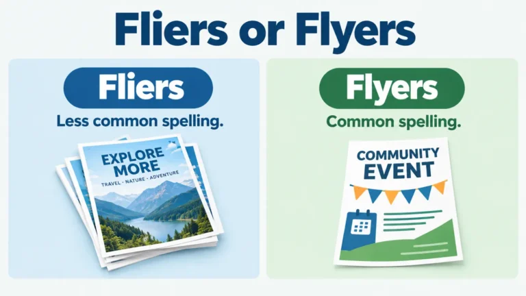Fliers or Flyers