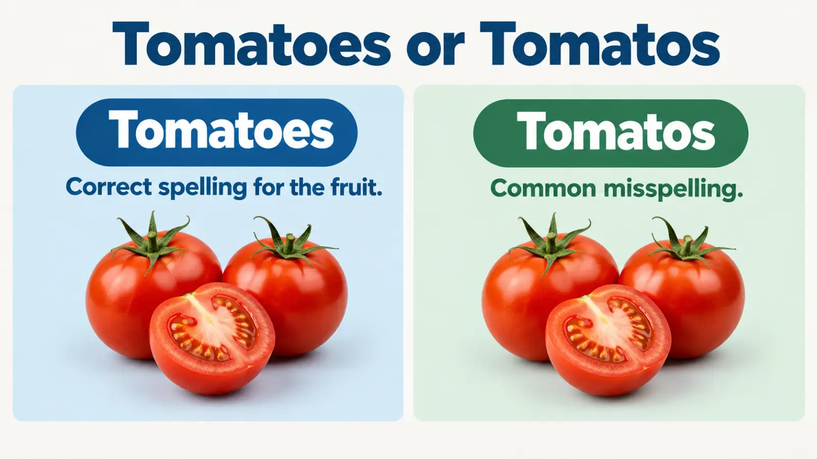 Tomatoes or Tomatos